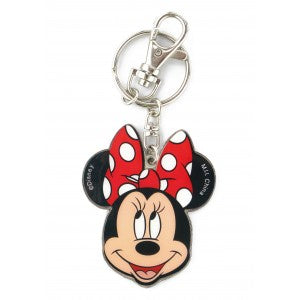 Minnie Colored Two Sided Pewter Key Ring