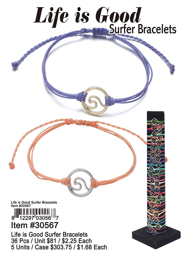 Life is Good Wave Bracelet