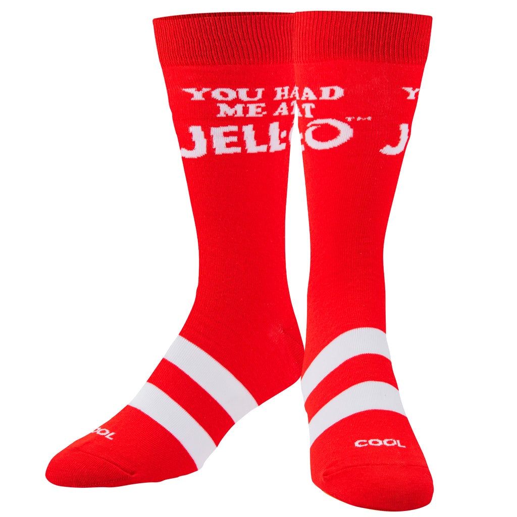You Had Me At Jell-O - Cool Socks Mens Crew Folded
