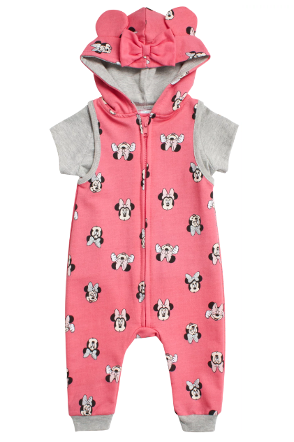 Disney Baby Minnie Mouse Sleeveless Coveralls Set