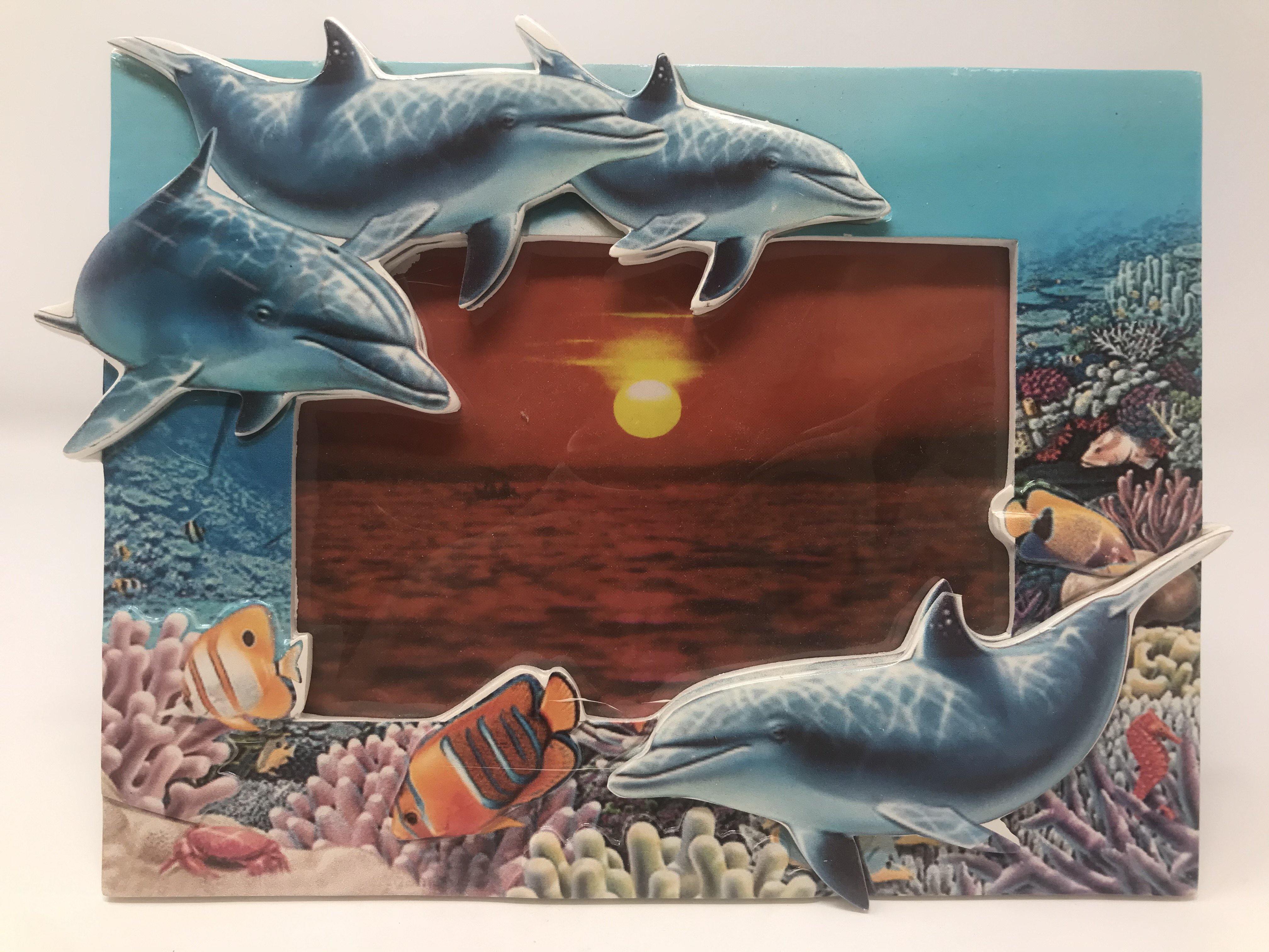 3D Dolphin Photo Frame 4X6"