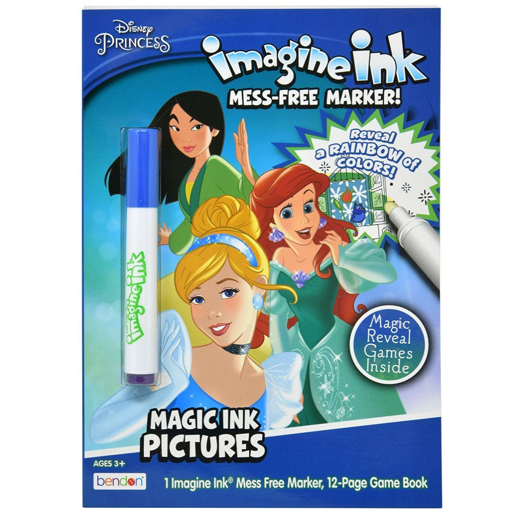 Princess Imagine Ink Magic Ink Coloring Book