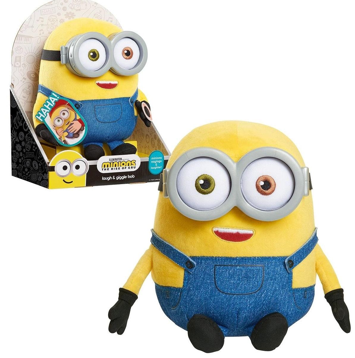 JUST PLAY MINIONS LAUGH & GIGGLE BOB IN PLATFORM BOX