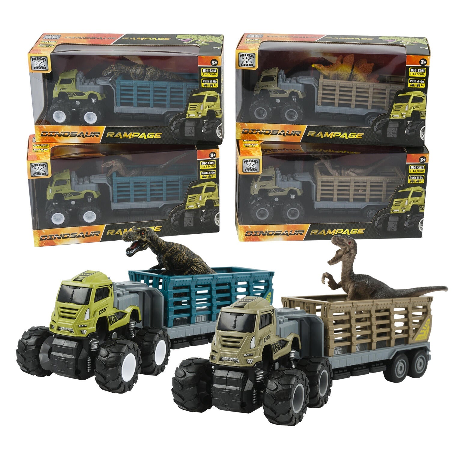 "Roaring Adventure:4WD Dinosaur Expedition Toy Truck