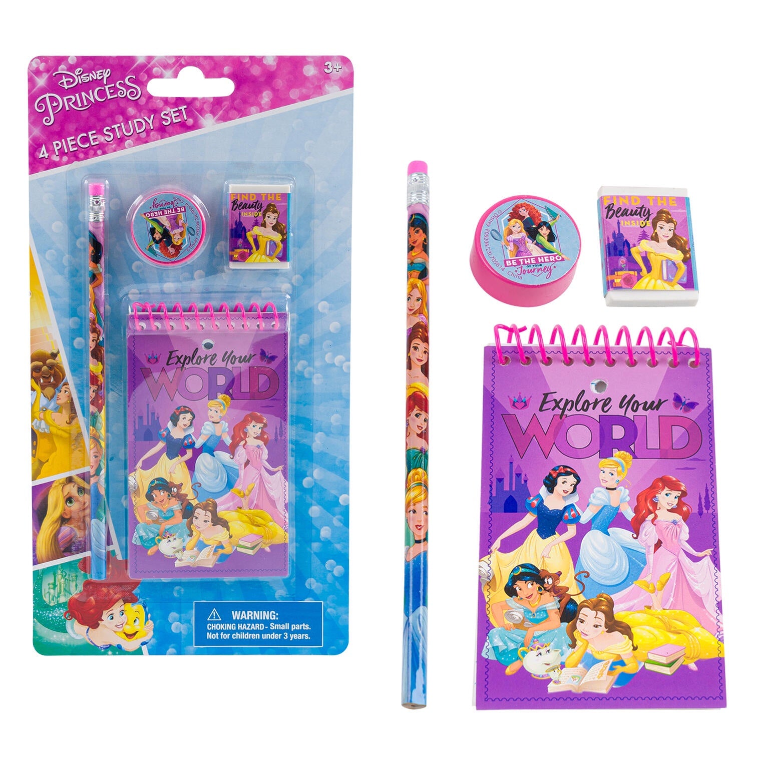 Disney Princess 4pc Study Kit