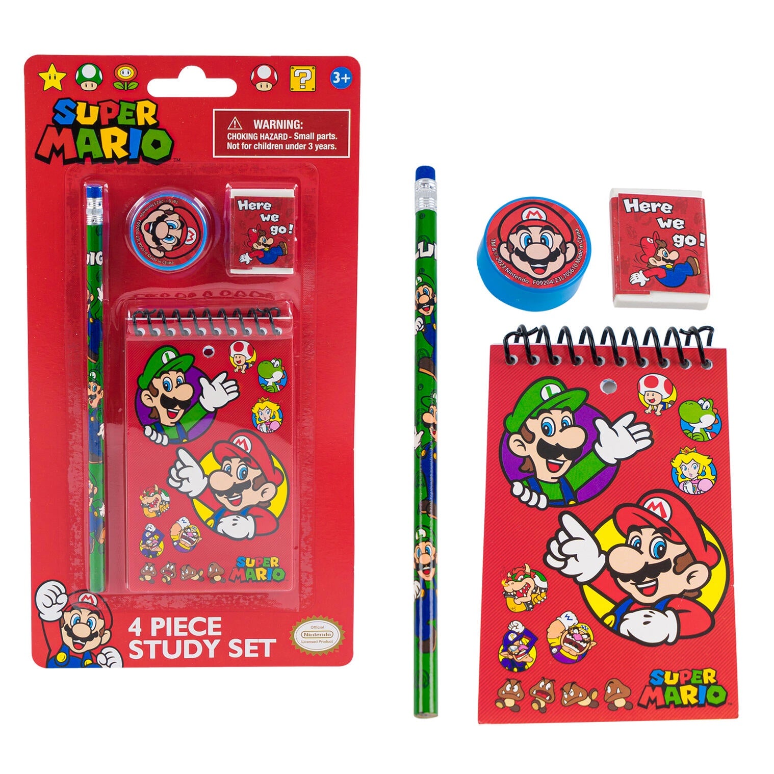 Super Mario Bros. 4pc Study Kit