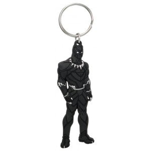 Black Panther New Soft Touch PVC Key Ring
