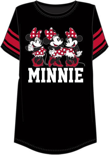 Regular Red Minnie Mouse Junior Football Tee