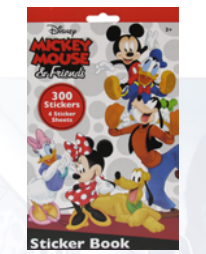 Mickey Friends 4pg Sticker Book