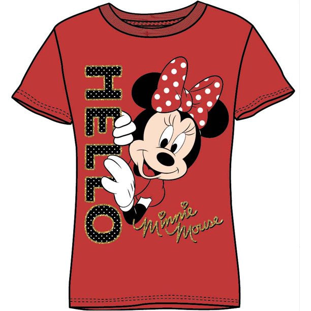 Minnie Hello Red Shirt for Girls