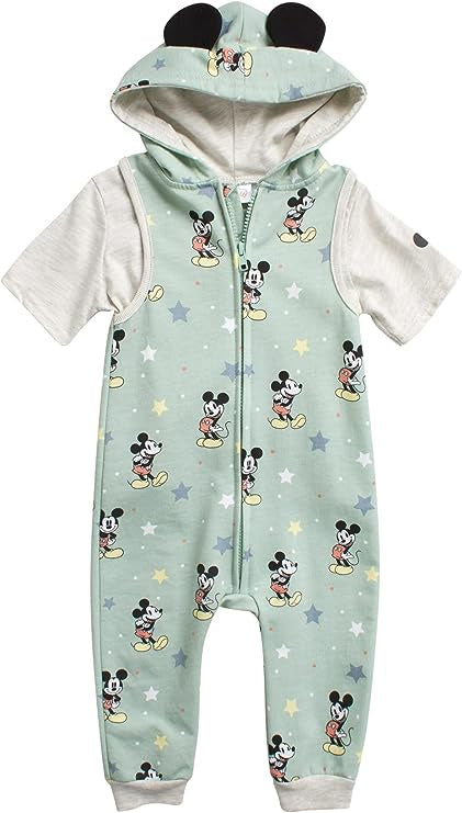 Disney Baby Mickey Mouse Sleeveless Coveralls Set