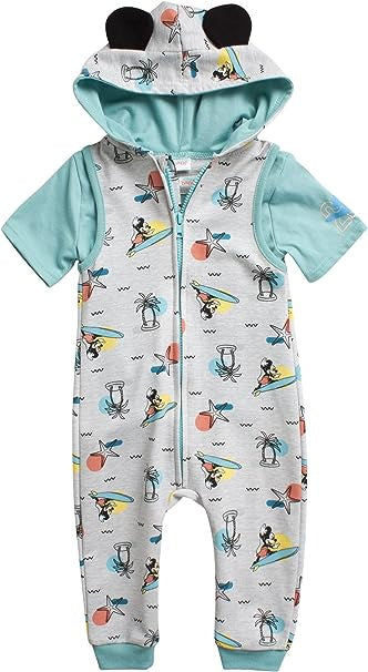 Disney Baby Mickey Mouse Romper Sleeveless Coverall