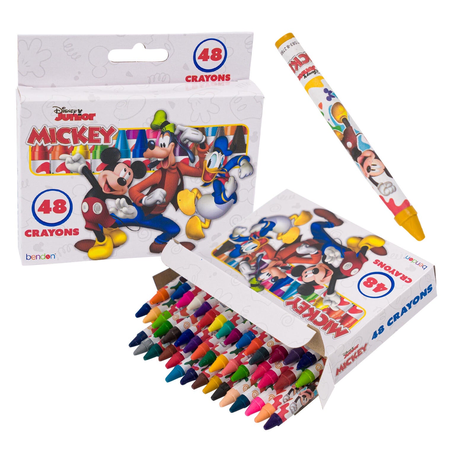 Mickey Jr 48ct Crayons