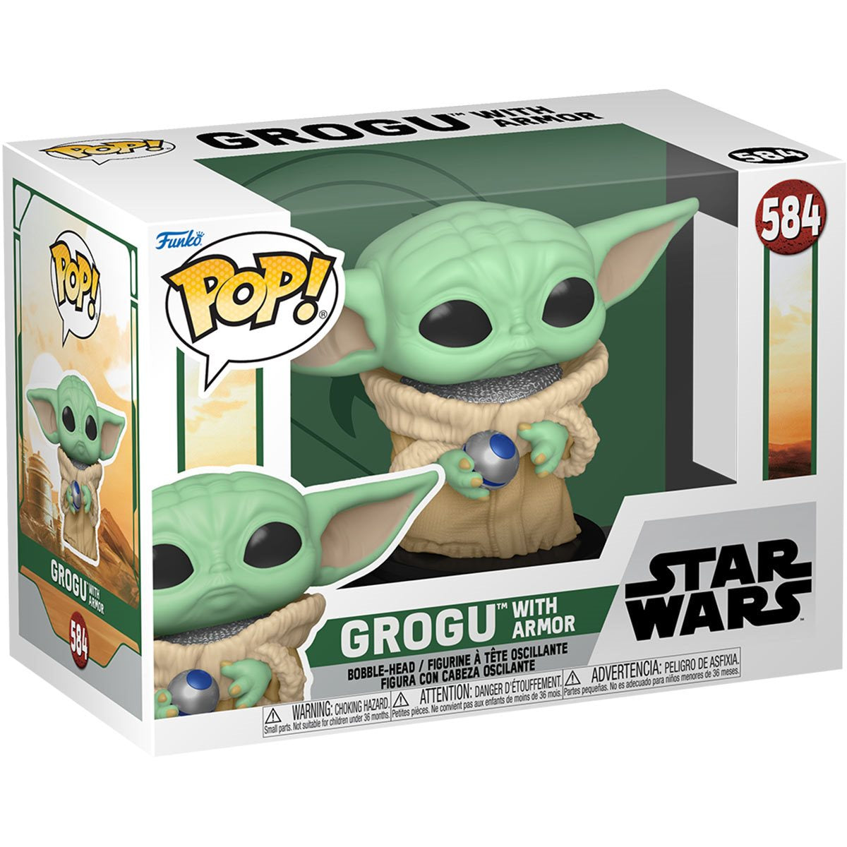 Book of Boba Fett Grogu with Armor Funko Pop! Vinyl Figure