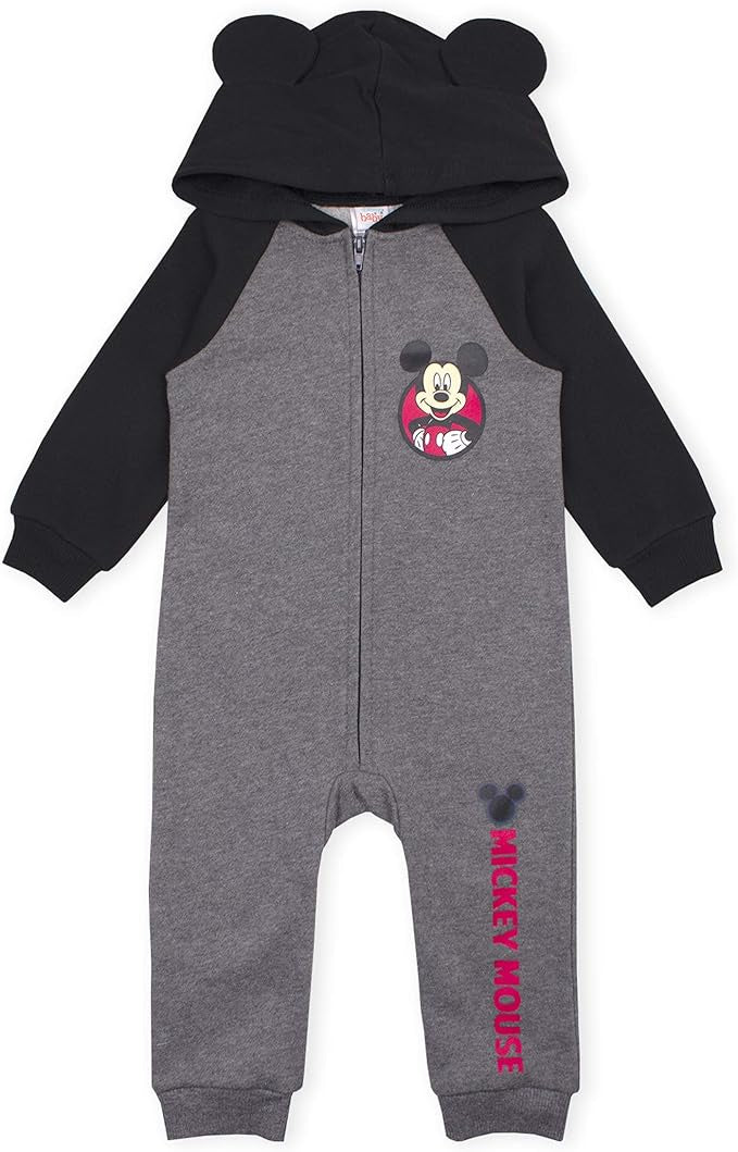 Baby Mickey Mouse Romper with Hood and 3D Ears
