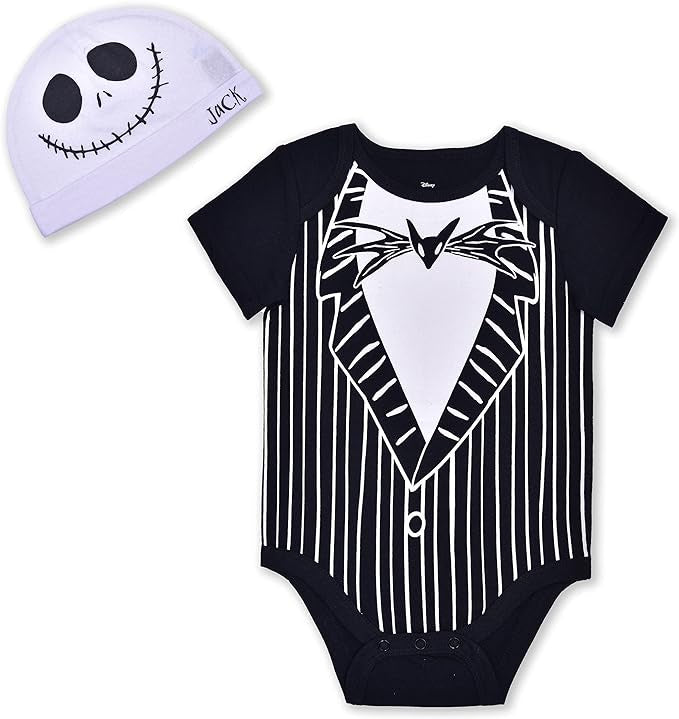 Nightmare Before Christmas Infant Bodysuit with Cap Set