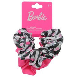 Barbie 2pk Scrunchy Fabric  Hair Elastic on Header Card