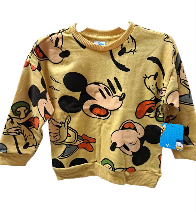 Disney Mickey & Friends Dark Yellow Sweatshirt for Toddler