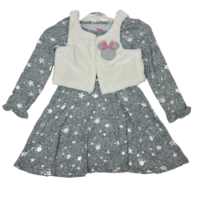 Disney Minnie Baby Outfit with Vest/ Grey