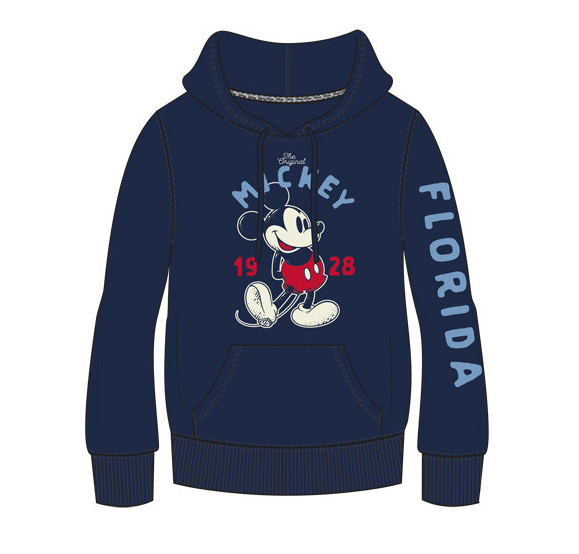 Adults FL Disney Mickey Mouse 1928 Pullover Hoodie, Navy