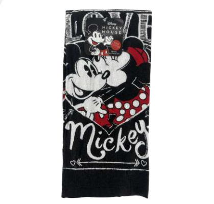 Mickey and Minnie Kiss Kitchen Towel Single