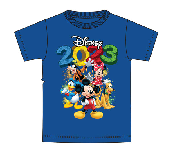 Youth 2023 Disney Mickey and Friends Tee, Royal Blue