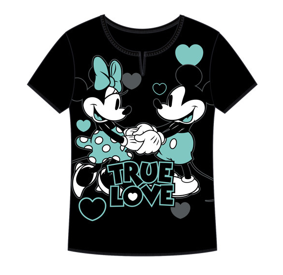 Adults Mickey and Minnie True Love Lounge Tee