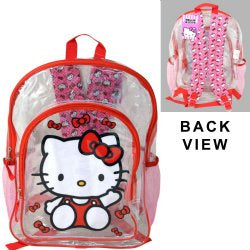 Hello Kitty Transparent 16" Backpack