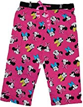 Disney Minnie Mouse Womens Pajama Pant With Minnie Face Print - Pink Black