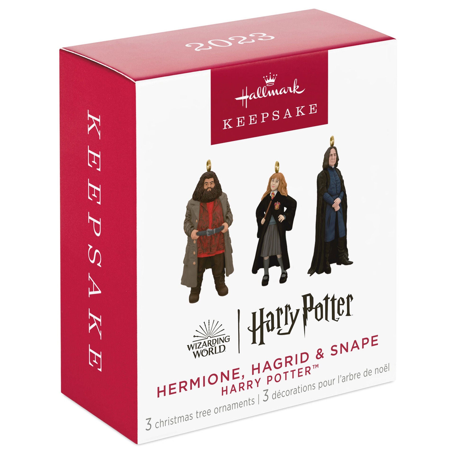 Mini Harry Potter™ Hermione™, Hagrid™ and Snape™ Metal Ornaments, Set of 3
