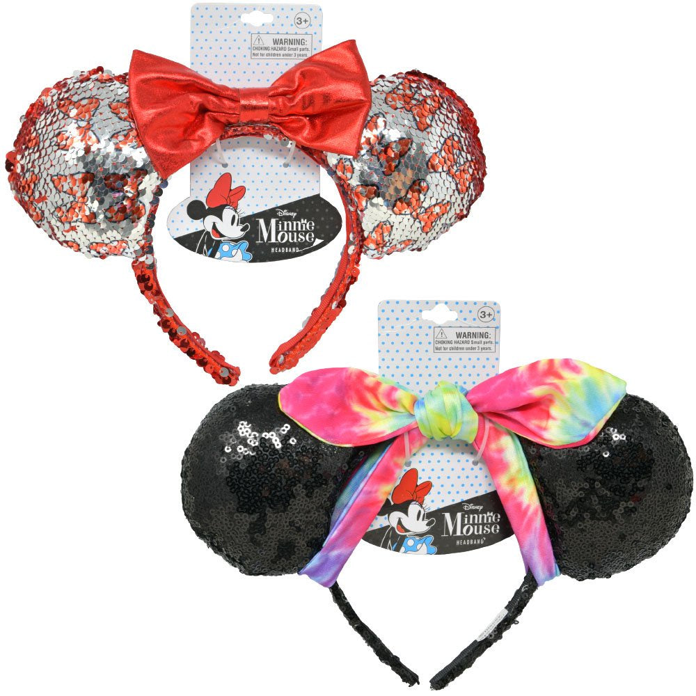 Minnie Mouse Novelty Ear Headband Sequins