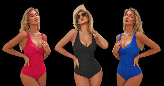 Women Fashion One Piece with Twist Front