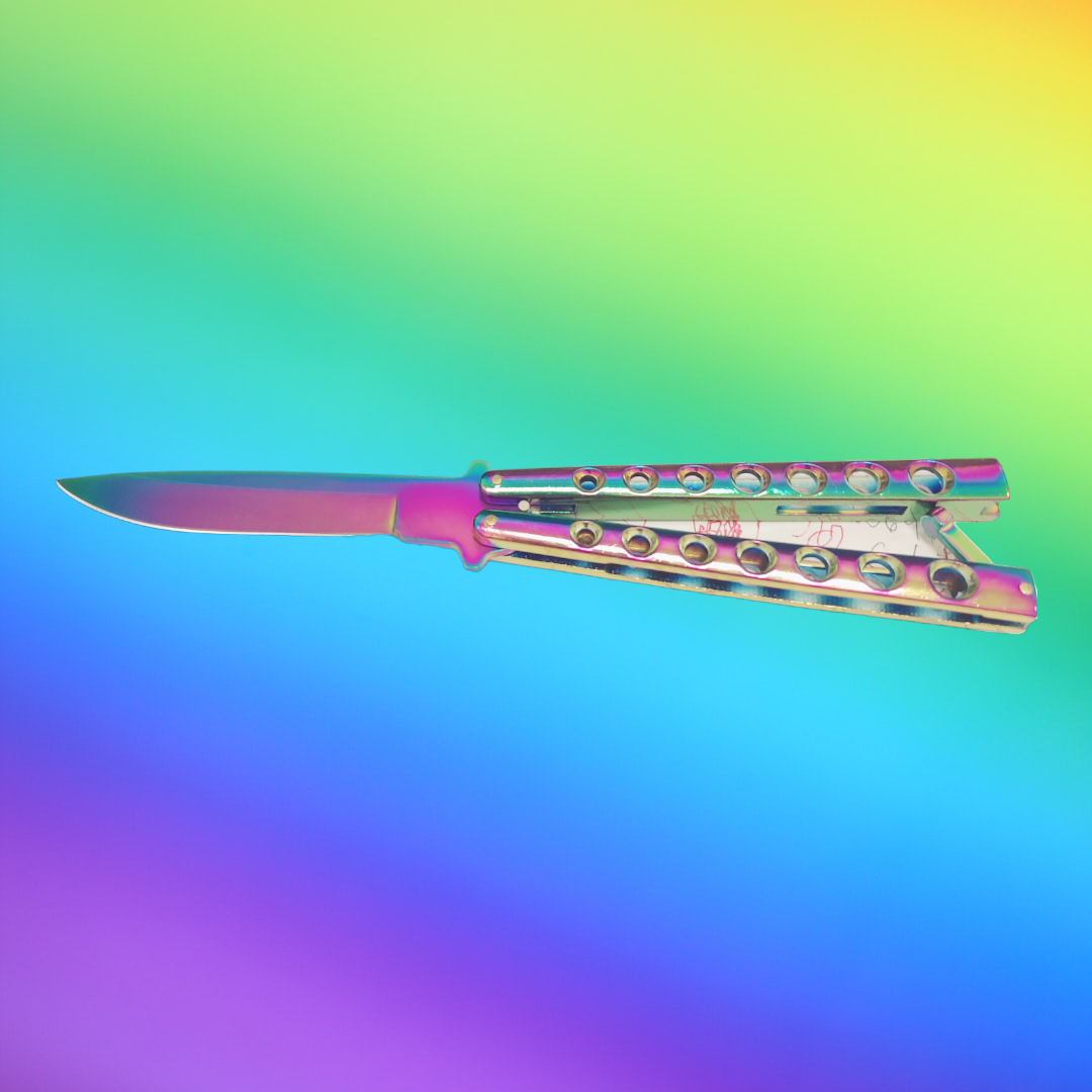 Rainbow Color Folding Knife 5