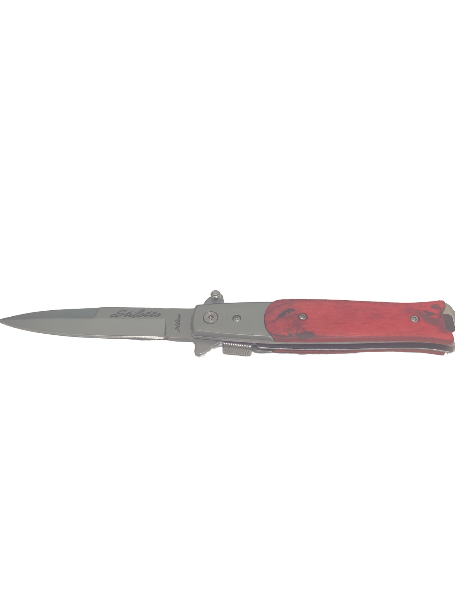 PakkaWood Stiletto Folding Spring assist Knife