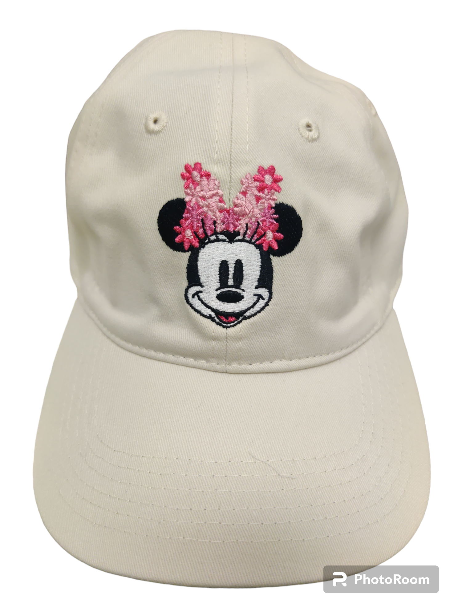 Disney Minnie Mouse Flower Bow Kaki Hat