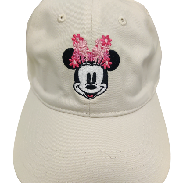 Disney Minnie Mouse Flower Bow Off White Hat display picture 1