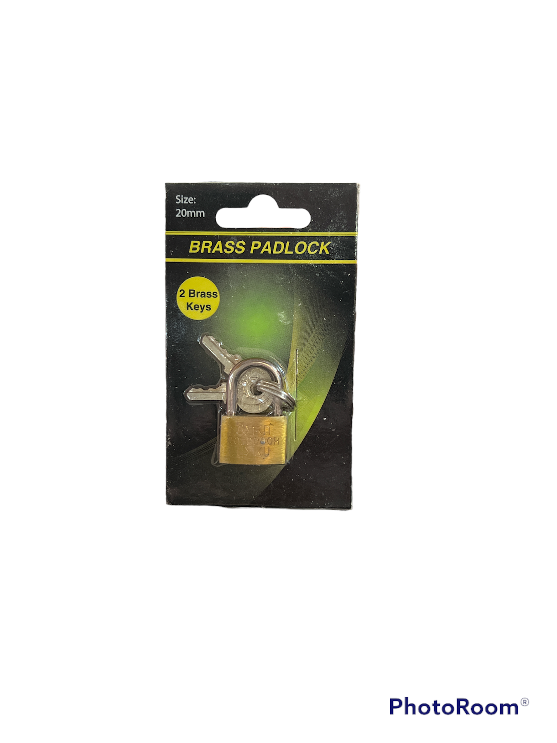 Brass Padlock 2 Keys