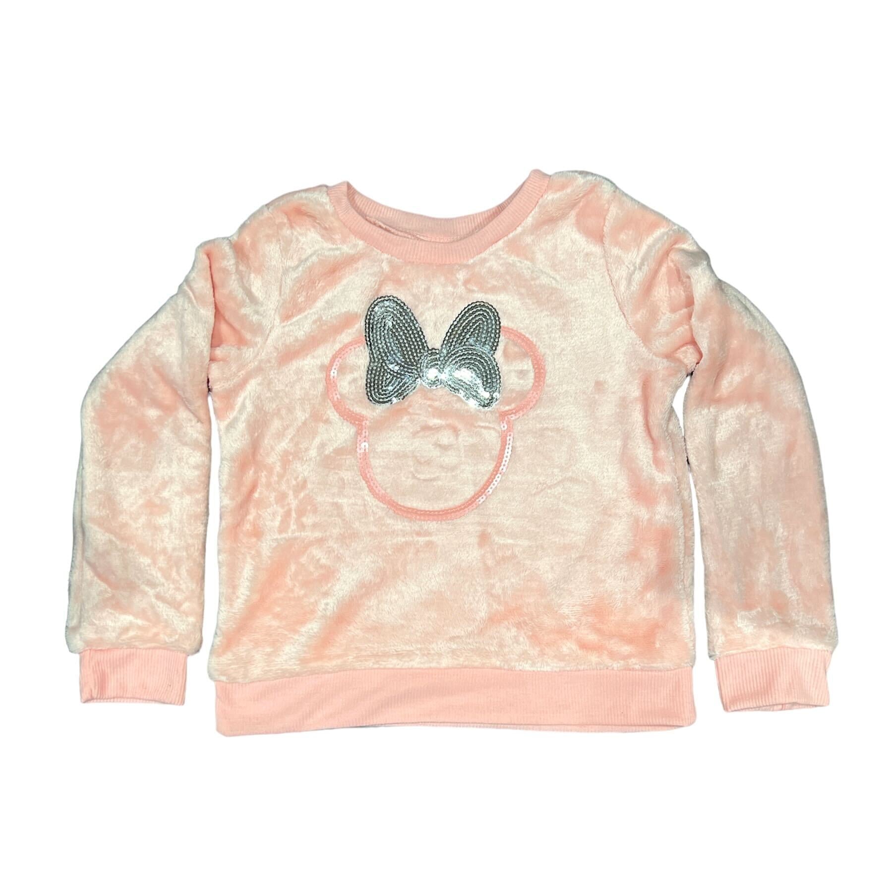 Big Girls Minnie Mouse Light Pink Sweater