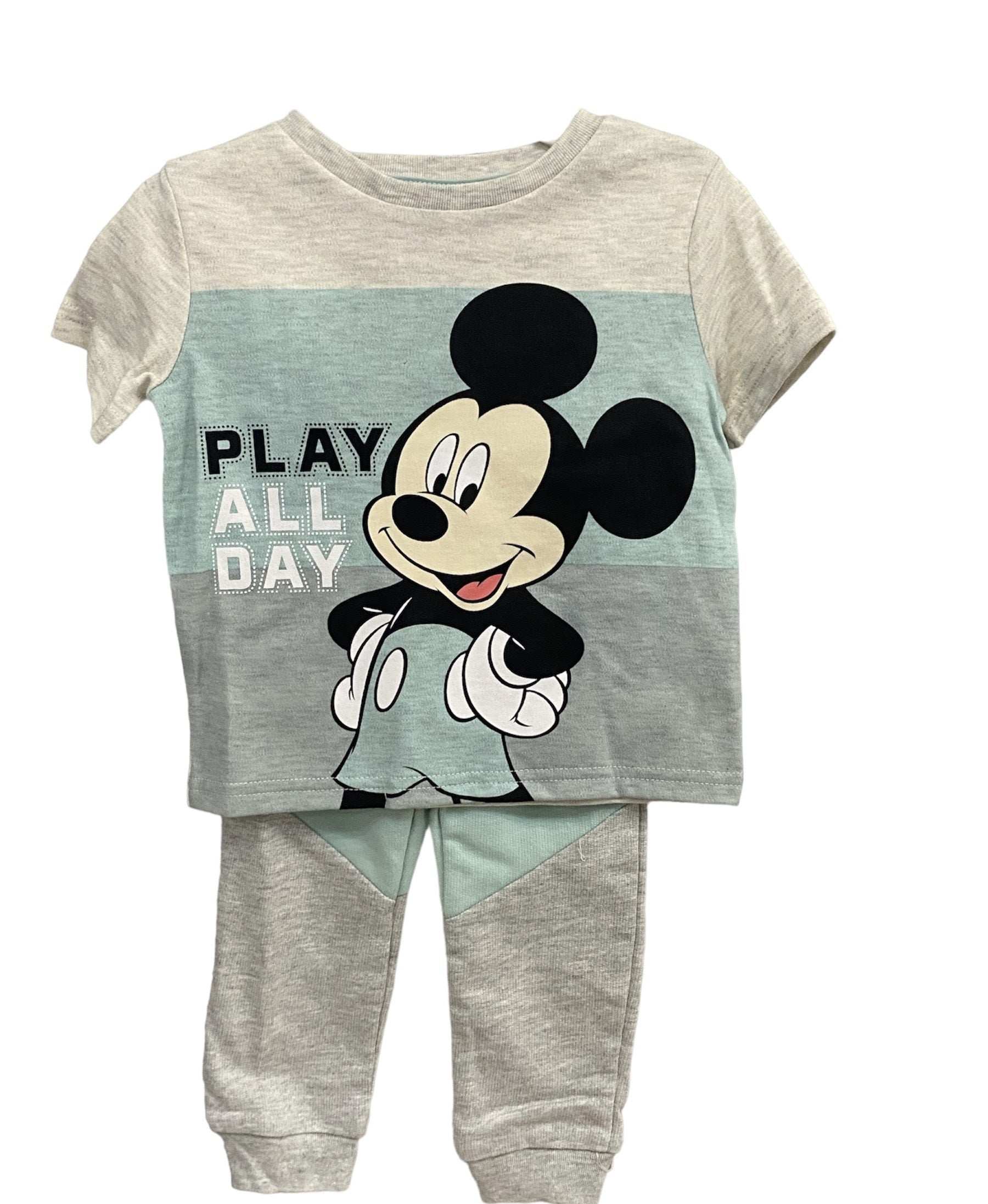 Disney Baby Mickey Play All Day Shirt And Joggers