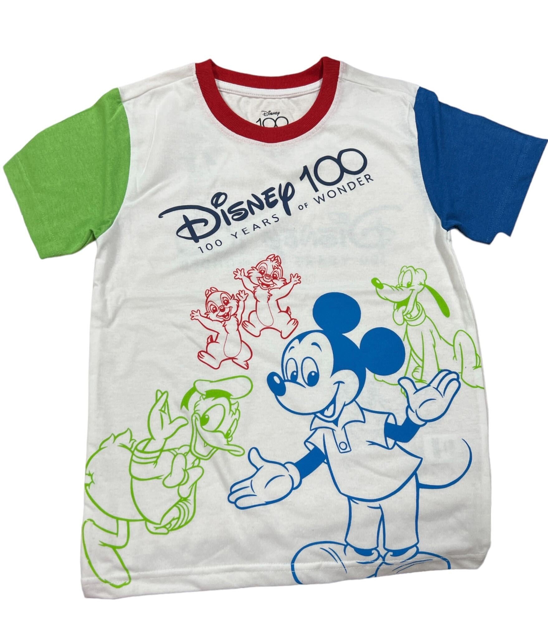 Boys Disney 100 Years of Wonder RGB White Shirt