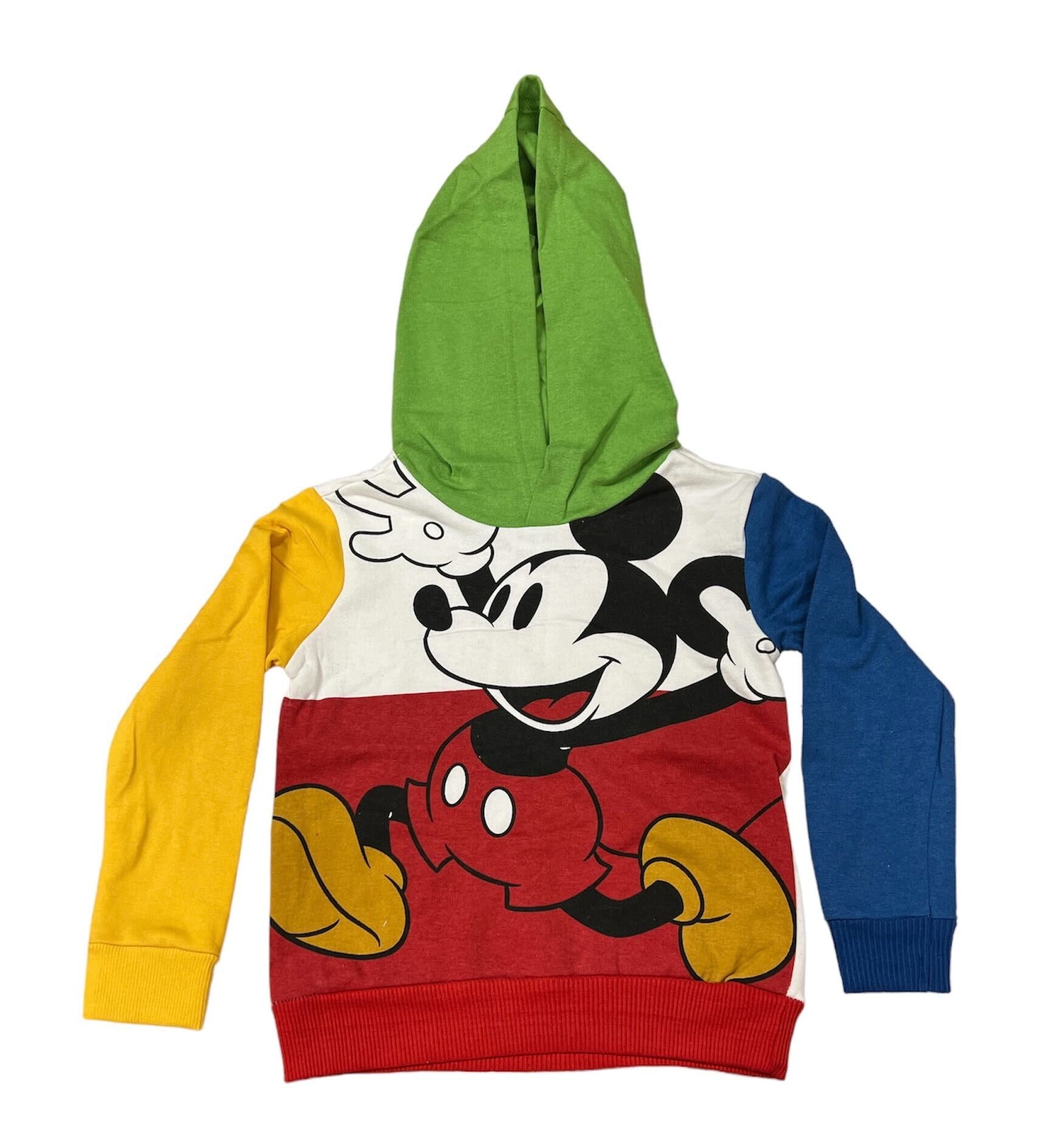 Boys Disney Mickey Multi Color Hooded Sweatshirt