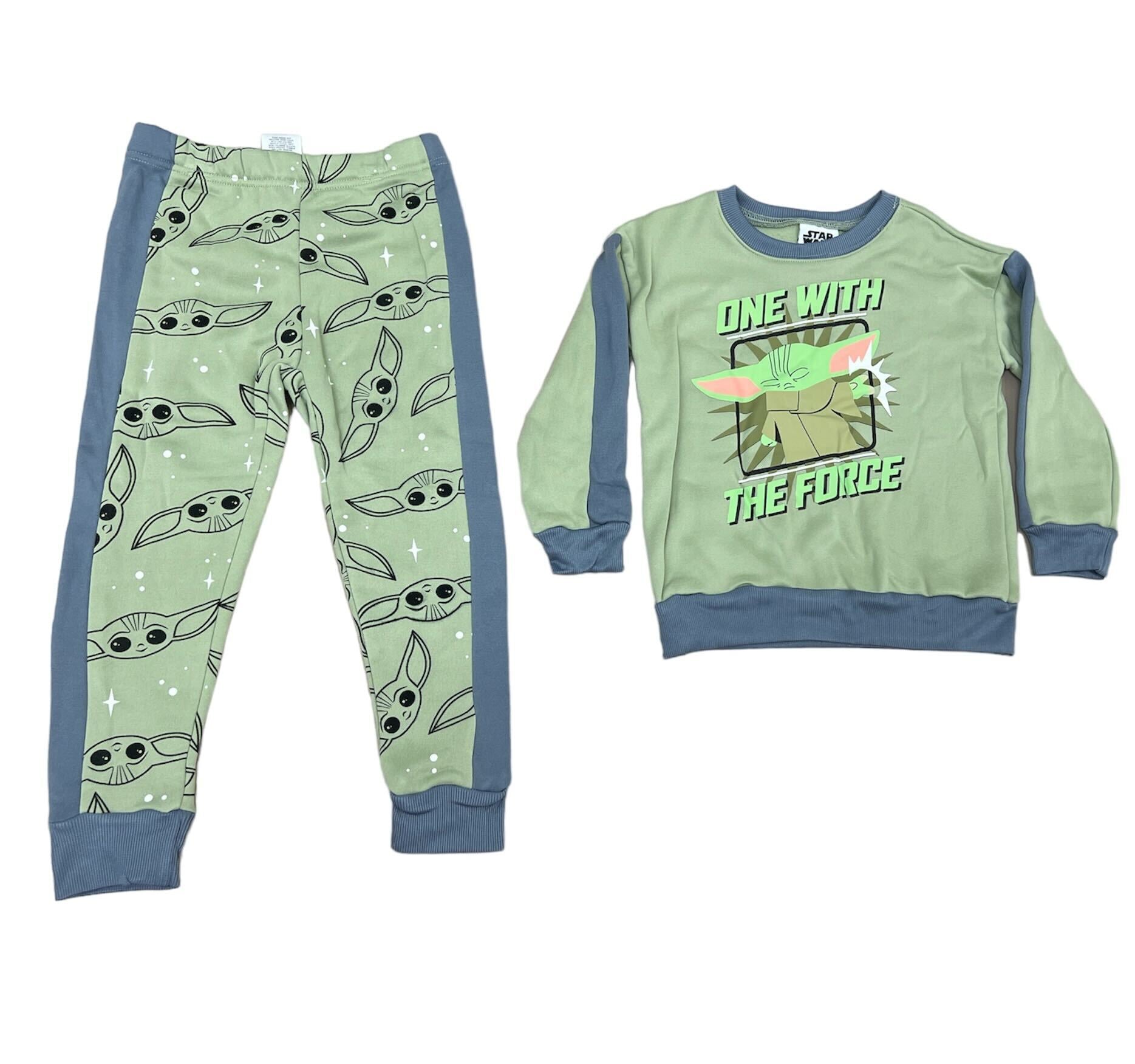 Toddlers Baby Yoda One With The Force Green Set