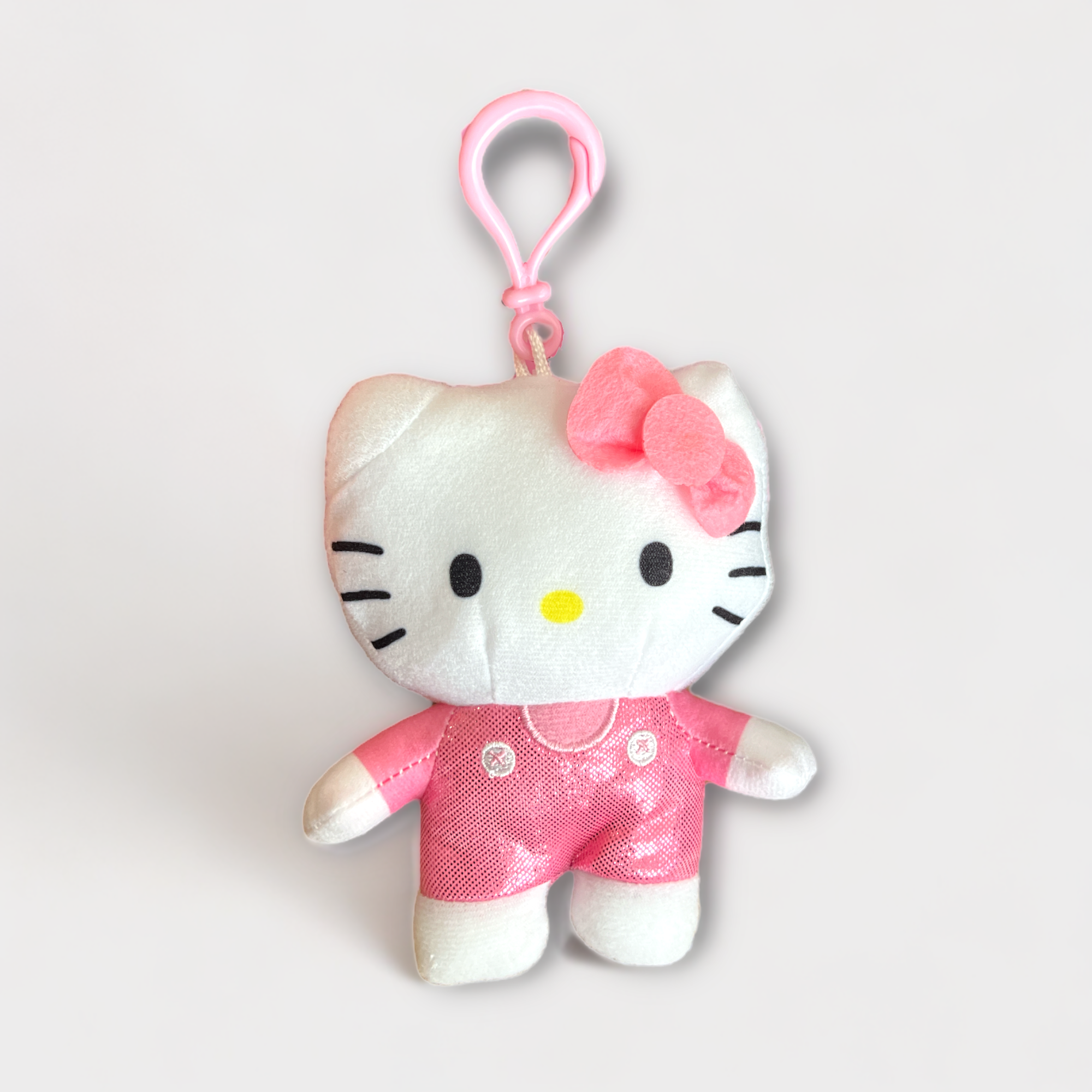 Hello Kitty 5" Pink Shiny Full Body Plush Zipper Pull
