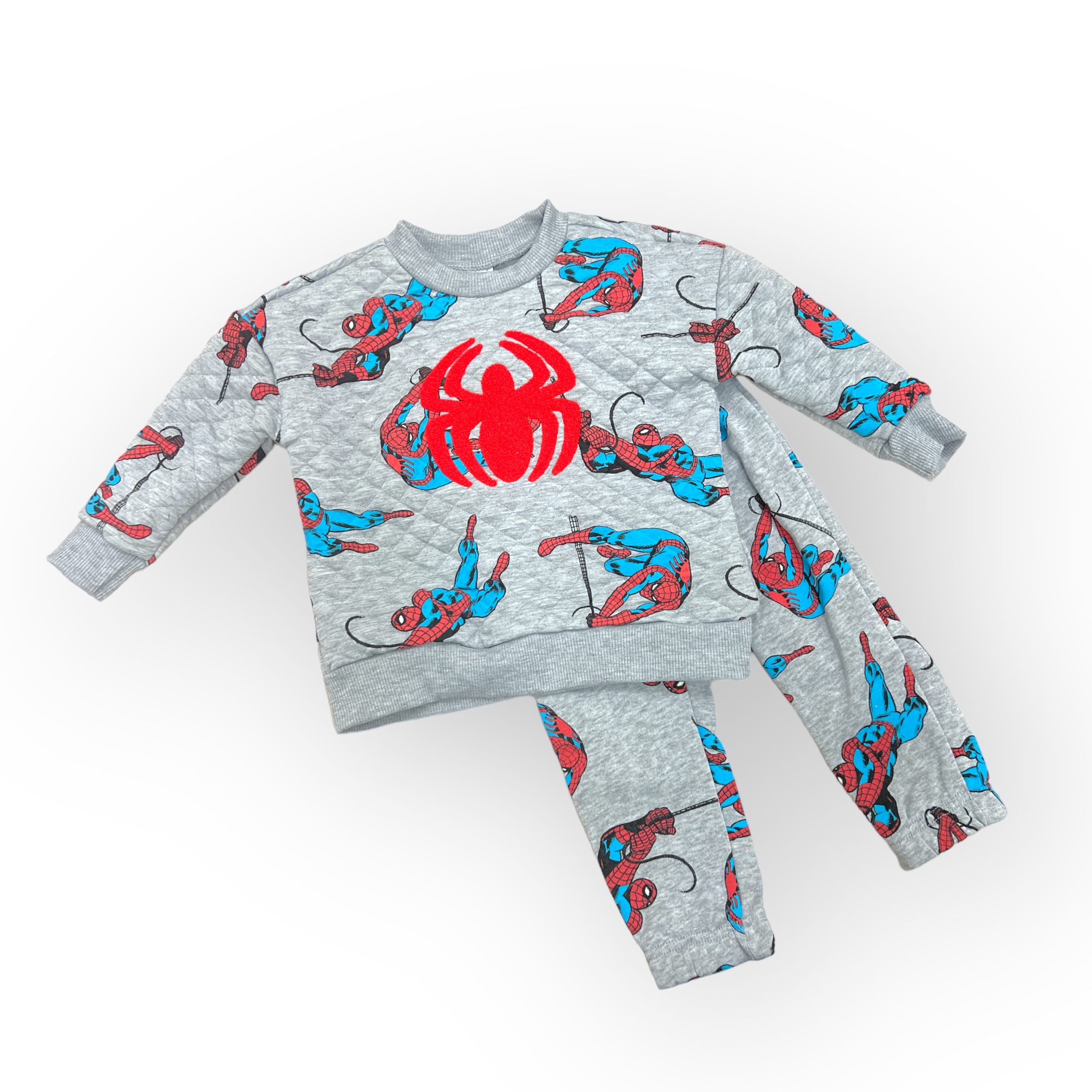 Toddlers 2pk Spiderman Sweatshirt and Pants, Grey
