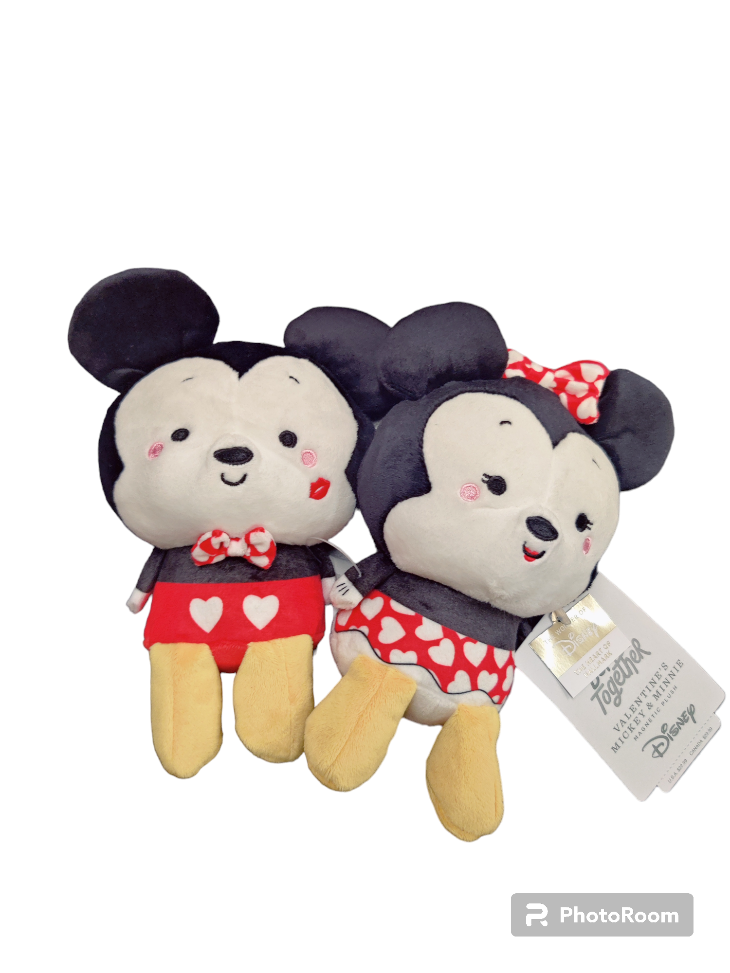 Mickey And Minnie Hallmark Valentine set Plush