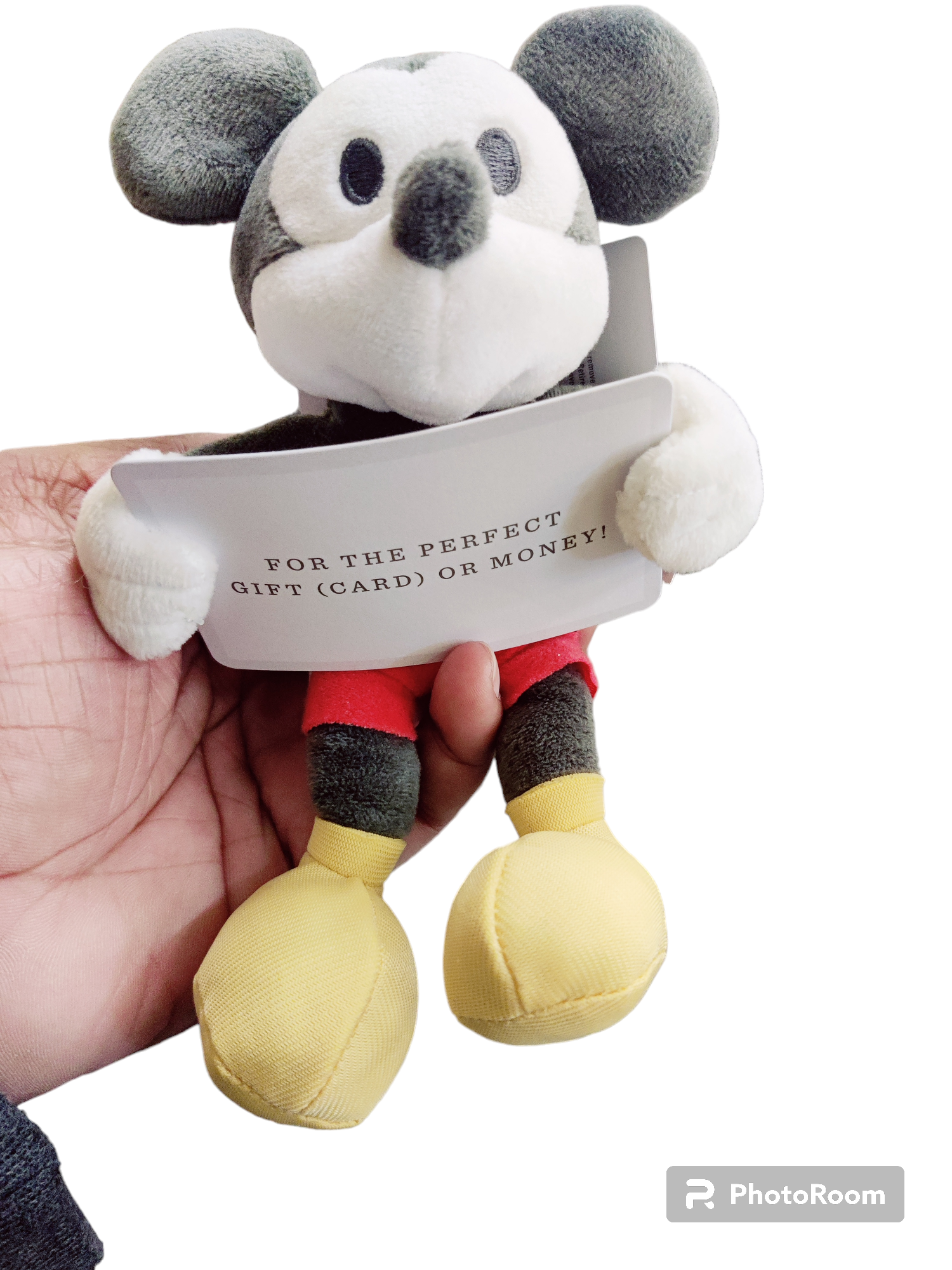 Plush Micky Gift Card-Holder