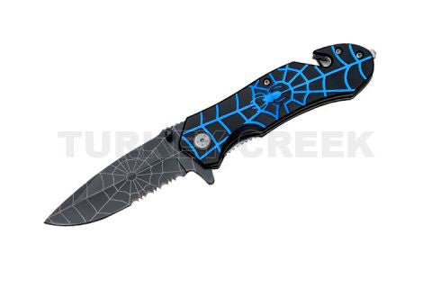 Spider Collection Rescue Style Spring Assist Knife 4.5"