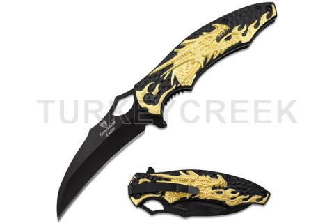 Gold Dragon Tactical Spring Assist Knife
