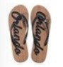 Orlando OMG Womens Flip Flops-Black-Large