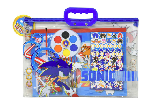 Sonic 12pc Stationery in Zipper Tote Set